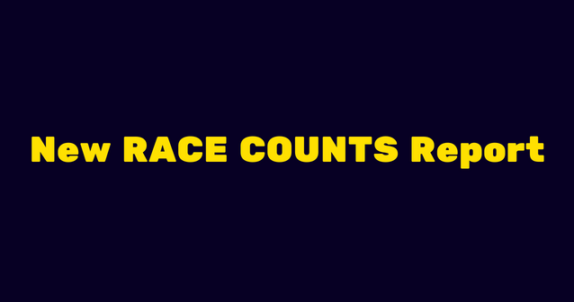 Image with text: New RACE COUNTS report